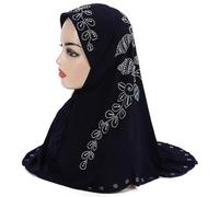 YURCI Hijab musulman une pièce pour femme châle cache-tête foulard turban strass