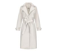 YURCI Veste En Similicuir PU pour Femme - Trench-coat Décontracté À Revers Ouvert Sur Le Devant - Avec Ceinture