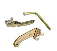 Yurefax 1 jeu de poulies charnière porte coulissante, for VW, for TRANSPORTER T4, les Guides roulement supérieurs, moyens et inférieurs la gauche Kit de roulettes pour porte coulissante de voiture