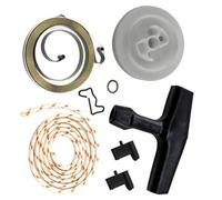 Yurefax 1 jeu de ressorts de poulie de corde de poignée de démarreur de rembobinage de recul, for tronçonneuse STIHL, 034 036 044 046 MS340 MS360 MS440 MS460 Ressort de démarreur à rappel