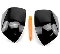 Yurefax 1 paire de couvercles rétroviseur voiture, for Ford, 2005 - 2008, for Focus, pièces rechange automobiles Couverture de rétroviseur(BLACK No light-1)