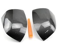 Yurefax 1 paire de couvercles rétroviseurs latéraux en Fiber carbone, for Ford, for Focus, Mk2 2005 - 2008 FD4247424 FD4247423 Couverture de rétroviseur(BLACK No light-2)