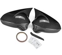 Yurefax 1 paire de couvercles rétroviseurs latéraux supplémentaires, for Seat, Leon MK2 1P Facelift/Ibiza MK4 6J / Exeo 3R 2008 - 2017 Couverture de rétroviseur(BLACK Carbon Fiber Look)