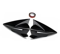 Yurefax 1 paire de housses rétroviseurs extérieurs for Seat Leon MK3 .5 5F ST FR Cupra 2013-2019 Noir brillant/fibre carbone Couverture de rétroviseur(BLACK Glossy Black)