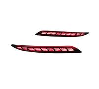 Yurefax 1 paire de modifications feux antibrouillard pare-chocs arrière, for Tesla, modèle 3, frein, coque rouge, réflecteur clignotant, clignotants, d'angle Feu arrière de frein de voiture