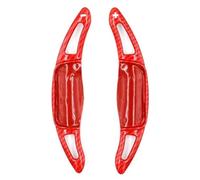 Yurefax 1 paire d'extensions de palettes de changement de vitesse de volant de voiture, for Toyota, for Camry, for Avalon, for Corolla Palettes de changement de vitesse pour voiture(Carbon Fiber Red)