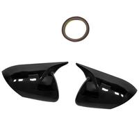 Yurefax 1 paire, for Mazda, 3 Axela BL 2.0 2009 2010 2011 2012 2013, couvercle de rétroviseur d'aile porte extérieure voiture, boîtier coque Couverture de rétroviseur(BLACK Bright black)
