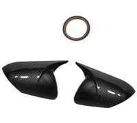 Yurefax 1 paire, for Mazda, 3 Axela BL 2.0 2009 2010 2011 2012 2013, couvercle de rétroviseur d'aile porte extérieure voiture, boîtier coque Couverture de rétroviseur(BLACK Carbon fiber pattern)