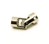 Yurefax 1 pièces 6 à 4 mm 6 à 5 mm 8 à 8 mm accouplements à Cardan à Joint métallique en Acier Inoxydable, for Bateau de Voiture RC Biellette de Bras de Suspension(6 to 5mm 1pcs)