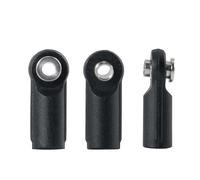 Yurefax 10 pièces de Liaison de Direction ABS M4, extrémité de bielle de Pivot Largeur tête de rotule, for pièces de Voiture sur chenilles 1/10 RC Biellette de Bras de Suspension(A)