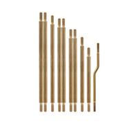 Yurefax 10 pièces en Laiton Titane Alliage châssis Liens de Suspension Lien de Direction Barre Panhard 1/10 RC Chenille, for Axial, for SCX10 III AXI03007 Biellette de Bras de Suspension(Brass)