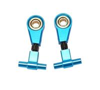 Yurefax 2 Paires de Bras de Suspension supérieurs Avant réglables en Alliage d'aluminium et Bras oscillants supérieurs arrière, for Tamiya, for TT02 Biellette de Bras de Suspension(Blue)