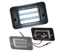 Yurefax 2 pièces feux de plaque d'immatriculation feux d'immatriculation arrière de voiture, pour Land Rover, pour Discovery 1 1994-1999, pour 2 feux Canbus 1999-2004 Couvercle de lampe de plaque