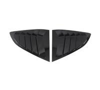 Yurefax 2 pièces Garniture de Couverture persiennes Volets triangulaires fenêtre arrière Voiture, for CR-V CRV 2018 2019 2020 Accessoires Style ABS Noir Persienne de Lunette arrière