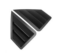 Yurefax 2 pièces Garniture de Couverture Volets triangulaires fenêtre arrière, for Toyota, for C-HR CHR 2016 2017 2018 2019 Style Voiture en Plastique ABS Persienne de Lunette arrière(Matte Black)
