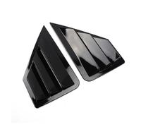Yurefax 2 pièces Garniture de Couverture Volets triangulaires fenêtre arrière, for Toyota, for C-HR CHR 2016 2017 2018 2019 Style Voiture en Plastique ABS Persienne de Lunette arrière(Piano Black)