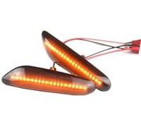 Yurefax 2 pièces marqueur latéral dynamique clignotant indicateur lampe clignotante, pour Bmw E82 E88 E90 E91 E92 E93, pour E60 E61 E84 Indicateur de clignotant(Black Plug in type)