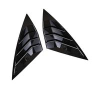 Yurefax 2 pièces persiennes de fenêtre arrière de voiture volets stores garniture de couverture style de voiture, for VW, for Jetta 2019 2020 accessoires ABS Persienne de lunette arrière(Glossy black)