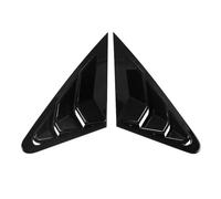 Yurefax 2 pièces persiennes de fenêtre arrière Voiture Volets Garniture Couverture Stores, for, for A3 8V 2014-2019 Accessoires Style ABS Noir Brillant Persienne de Lunette arrière(for Sedan Model)