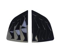 Yurefax 2 pièces persiennes de fenêtre arrière Voiture Volets Stores Garniture Couverture adaptée, for Jazz, 2014-2019 Accessoires Style ABS Noir Persienne de Lunette arrière