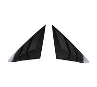 Yurefax 2 pièces persiennes de fenêtre Voiture, for Civic, 2022 2023 11e génération d'aération latérale Couvercle Pelle en Fiber Carbone Noir Brillant Persienne de Lunette arrière(Carbon Fiber)