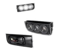 Yurefax 2Pc Rear Bumper Reverse Backup Light Trunk Tail License Plate Lamp, pour Land Rover, pour Range L322 2003-2012 Xfd000043 Car Number Lights Plate Lamp Cover (Smoky shell) (Smoky shell)