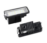 Yurefax 2x lampe d'éclairage de plaque d'immatriculation sans erreur 18SMD 12V 6500k blanc, for VW, for Golf, MK4 MK5 MK6, for Passat, for POLO, CC, for EOS Éclairage de plaque d'immatriculation
