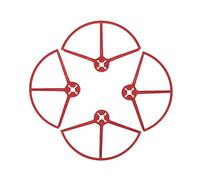 Yurefax 4 pièces 5 Pouces Garde d'hélice Drone Anti-collosion Protecteur Anneau de Couverture 4045 5045 5149 hélice QAV250 RC quadrirotor Protection d'hélice de Drone(4 inch Propeller,Rot)