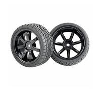 Yurefax 4 pièces de pneus Vitesse insèrent Une Roue en éponge, for HSP, for HPI, 1/10 1.10 Voiture Tourisme Pneus pour Voitures télécommandées(9005H-8003)