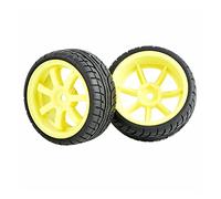 Yurefax 4 pièces de pneus Vitesse insèrent Une Roue en éponge, for HSP, for HPI, 1/10 1.10 Voiture Tourisme Pneus pour Voitures télécommandées(9005Y-8003)