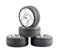 Yurefax 4 pièces de pneus Vitesse insèrent Une Roue en éponge, for HSP, Voiture Tourisme 1/10 1.10 Pneus pour Voitures télécommandées(Rim01S-8003)