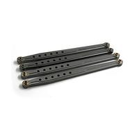 Yurefax 4 pièces Liaison de biellette de Suspension inférieure en Aluminium 1/10, for Axial, for SCX10 SCX049 RC Liens Avant arrière de Voiture sur chenilles Biellette de Bras de Suspension(Titanium)