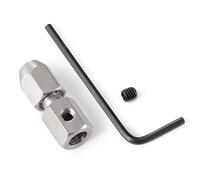 Yurefax 5 pièces/Ensemble couplage Flexible de Bateau RC 3.17mm/4mm/5mm/6mm CNC coupleur de Pince Flexible en Acier Inoxydable Biellette de Bras de Suspension(4mm)