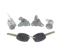 Yurefax AL266 ensemble de serrure interrupteur d'allumage baril porte avec 2 clés, for FIT 04-11 Cylindre de verrouillage du commutateur d'allumage(BLACK 2-Button Key)