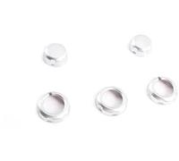Yurefax Auto Bouton autocollants Pièces Freelander 2 2007-2011 2012 Voiture ABS Chrome Contrôle Central Volume Climatisation Bouton Couverture Garniture Accessoires Cache-bouton multimédia
