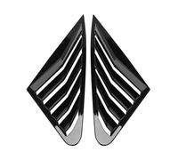 Yurefax Autocollants de Volets Couverture décoration Panneau Triangulaire fenêtre arrière Voiture, for A4 B9 2017-2019 Style Noir Persienne de Lunette arrière