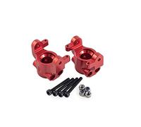 Yurefax Avant et arrière en métal, for boîtier d'essieu AR14B, fusée, moyeu C, étrier de Rotor Hexagonal, for 1/10 RC Rock Bouncer, for Axial RBX10 Ryft Lien de Suspension(C Hub-RD)