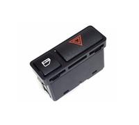 Yurefax Avertissement de danger d'urgence clignotant interrupteur de verrouillage de porte, for, E46 E53 E85 série 3 323 325 328 330 M3 Z4 61318368920 Bouton de commutation des feux de détresse