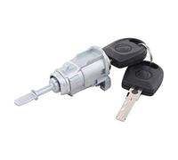 Yurefax Barillet de serrure de porte côté conducteur avant droit avec 2 clés, for Golf, Mk4, for Bora, for Fox Fabia New, for Beetle, for Transporter T5 1U0837168 Actionneur de verrouillage de porte d