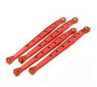 Yurefax Biellette de Changement de Vitesse de Suspension supérieure et inférieure en Alliage d'aluminium, Chenille 1/10 RC, for Axial, for Wraith 90018 Biellette de Bras de Suspension(Lower Red)