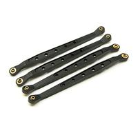 Yurefax Biellette de Changement de Vitesse de Suspension supérieure et inférieure en Alliage d'aluminium, Chenille 1/10 RC, for Axial, for Wraith 90018 Biellette de Bras de Suspension(Lower Black)
