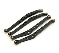 Yurefax Biellette de Changement de Vitesse de Suspension supérieure et inférieure en Alliage d'aluminium, Chenille 1/10 RC, for Axial, for Wraith 90018 Biellette de Bras de Suspension(Upper Black)
