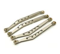 Yurefax Biellette de Changement de Vitesse de Suspension supérieure et inférieure en Alliage d'aluminium, Chenille 1/10 RC, for Axial, for Wraith 90018 Biellette de Bras de Suspension(Upper Titanium)