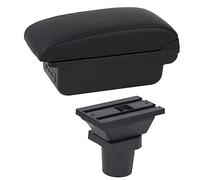 Yurefax Boîte d'accoudoir de voiture, boîte de rangement de Console centrale de voiture, accessoire de repose-bras USB, for Toyota, for Aqua Accoudoir de voiture(BLACK C1 Black Line)