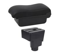 Yurefax Boîte d'accoudoir de voiture, repose-bras de voiture, Console centrale de rangement, accessoire de voiture USB, for Ford, for Ecosport, 2013 - 2017 Accoudoir de voiture(BLACK B2 Black Line)