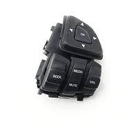 Yurefax Boutons multifonctions de commutateur régulateur vitesse volant voiture, for Ford, for Edge, for Explorer, 2012 2013 2014 2015 Interrupteur de volant de voiture(BLACK B2)