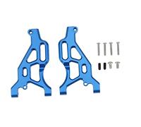 Yurefax Bras de Suspension inférieur Avant en métal, 2 pièces, for ARRMA 1/7, Violation sans Limite 6S 1/8, for Typhon 6S RC, pièces de Mise à Niveau de Voiture Biellette de Bras de Suspension(Blue)