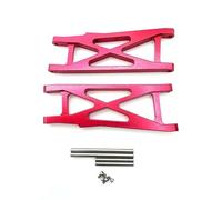 Yurefax Bras oscillant de Bras de Suspension arrière en métal, for Voiture RC de Camion de Parcours Court Losi 22S SCT 1/10 2WD Biellette de Bras de Suspension(Rot)