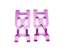 Yurefax Bras oscillants de Bras de Suspension arrière en Alliage d'aluminium, 2 pièces, for Wltoys, for Voiture RC 104001 1/10 Biellette de Bras de Suspension(Purple)