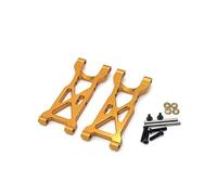 Yurefax Bras oscillants de Bras de Suspension arrière en Alliage d'aluminium, for Wltoys, for Voiture RC 104001 1/10 Biellette de Bras de Suspension(Yellow)